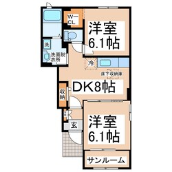 Piaget八景水谷の物件間取画像